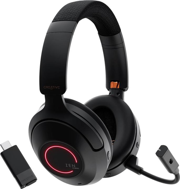 Image du produit Creative Oreillette Bluetooth ZEN Hybrid SXFI grise (ANC, 70 h, Sans fil)