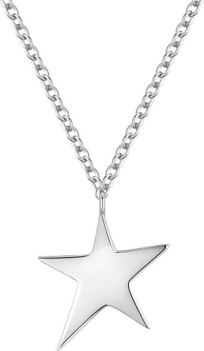 Glanzstücke München Damen Kette Stern Sterling Silber - 34514 (Sterling Silber, 40 - 45 cm)