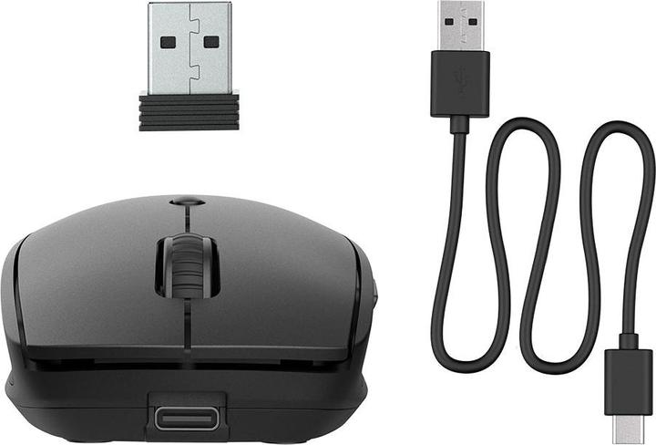 Produktbild JLab Audio JLab GO Charge Bluetooth-Maus, 6 Tasten Verbindung über 2,4 GHz (USB-Dongle) oder Bluetooth (Kabellos)