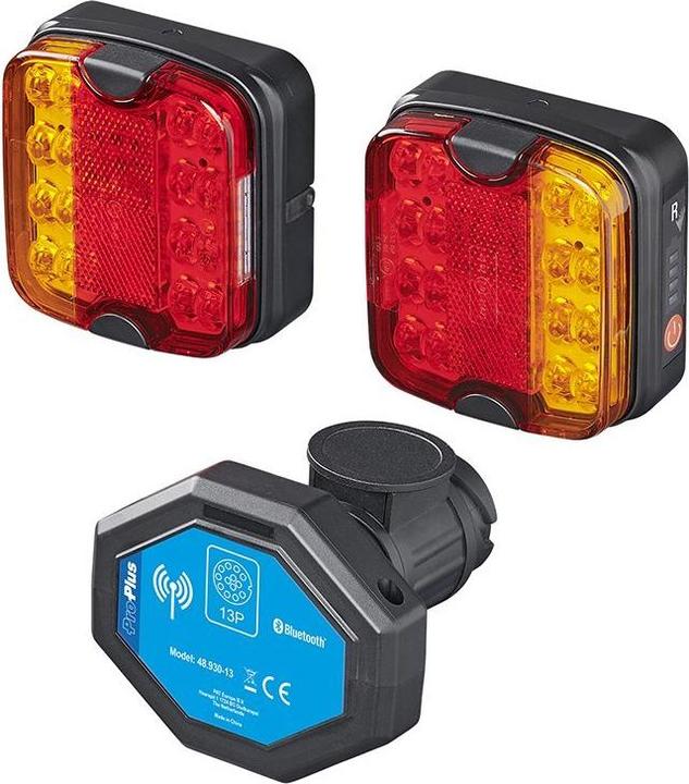 Image du produit ProPlus Jeu de feux arrière LED avec aimant sans fil (Bluetooth) 13 pôles
