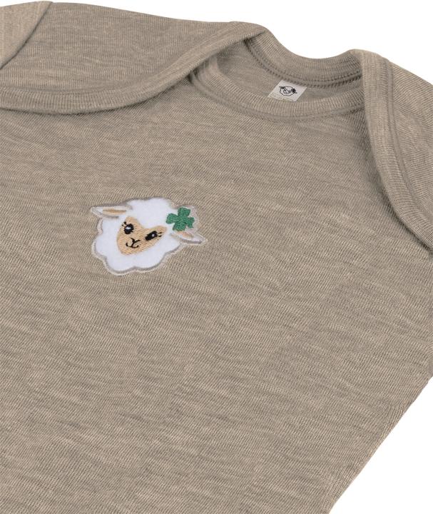 Actual product image Normani Set of 2 baby merino bodysuit short sleeves "Tauranga" - 9289 (98)