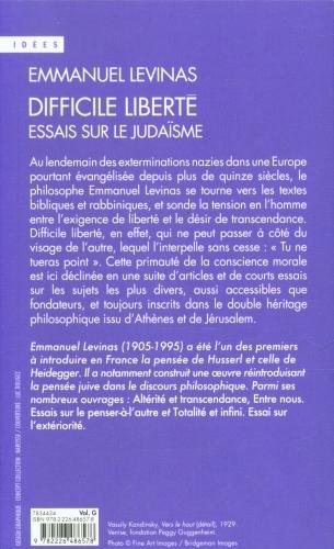 Actual product image Albin Michel Difficile liberté : essais sur le judaïsme (French, Levinas Emmanuel, 2023)