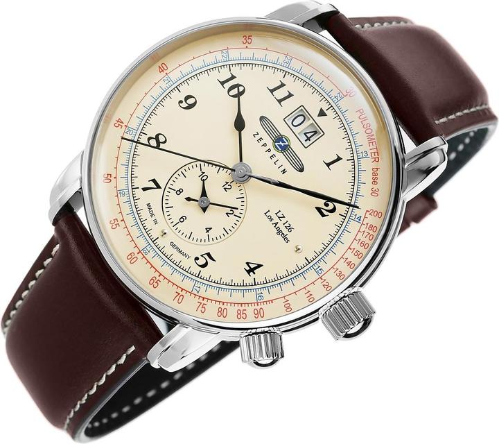 Actual product image Zeppelin Los Angeles (Chronograph, Analogue wristwatch, 43 mm)