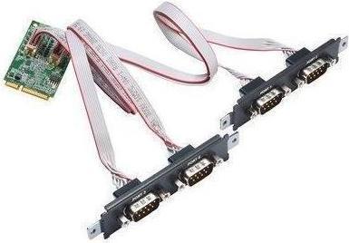 Image du produit Moxa CP-104N-T - Carte série RS-232 Mini PCI Express à 4 ports, température de fonctionnement de -40 à
