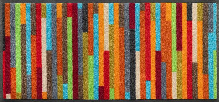 Produktbild Wash + Dry Fussmatte Schuhgrösse Mikado Stripes 35 cm x 75 cm, Bunt (35 x 75 cm)