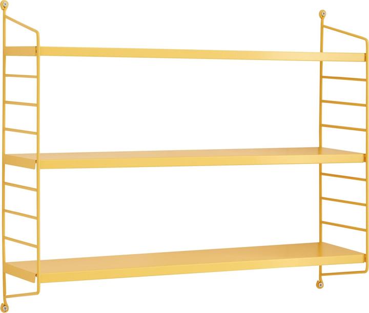 Actual product image En.Casa Modular wall shelf Strängnäs Yellow, matt