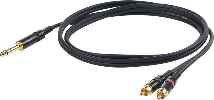 Produktbild Proel Y-Mono (3 m, Cinch, 6.3mm Klinke (Jack))