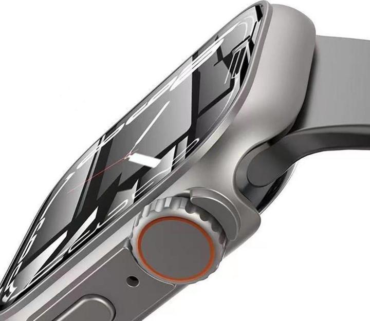 Actual product image Tech-Protect Defence360 case for Apple Watch 4 / 5 / 6 / SE (44mm) - black and orange