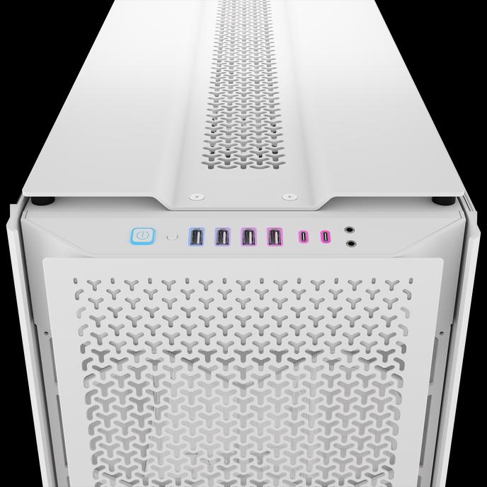 Actual product image Corsair Case iCUE 9000D RGB Airflow Tower TG white (E-ATX, ATX, SSI EEB, mATX)