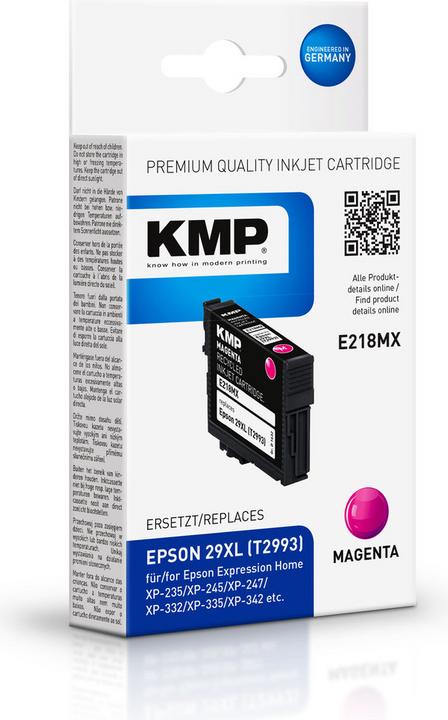 Image du produit KMP E218MX cartouche d'encre compatible avec Epson T 2993 XL (M)