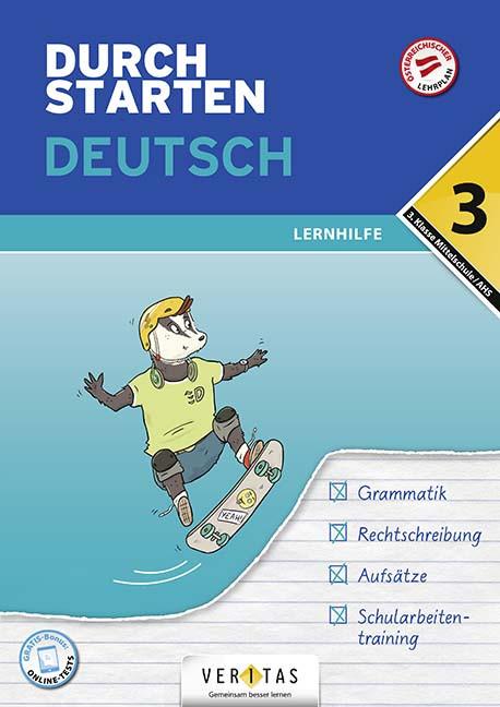 Produktbild Durchstarten Deutsch 3. Klasse Mittelschule/AHS Lernhilfe (Deutsch, Vera Igler, Jutta Hofer, Doris Schützeneder, 2021)