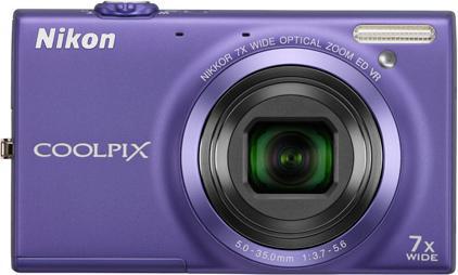 Actual product image Nikon Coolpix S6150, 16MP, 7x Zoom, HD, Touch LCD, Purple (1/2,3'')
