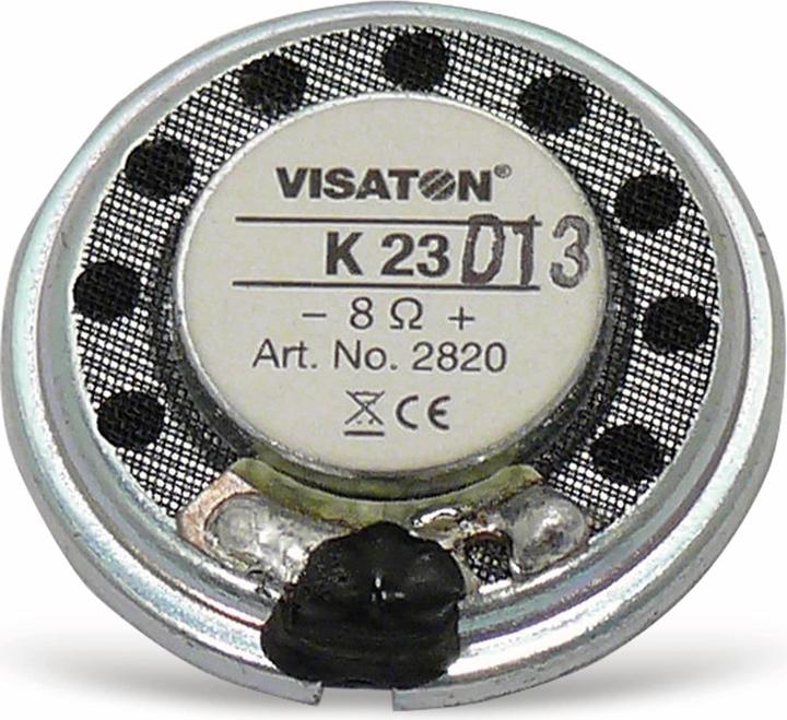 Actual product image Visaton Miniature Speaker, 23mm diameter, 8 ohm
