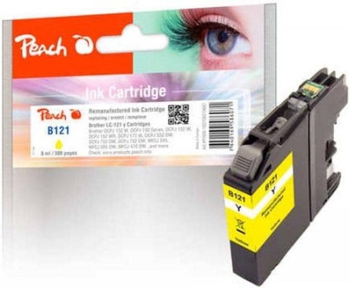 Produktbild Peach Tinte Brother LC-121 Yellow (Y)