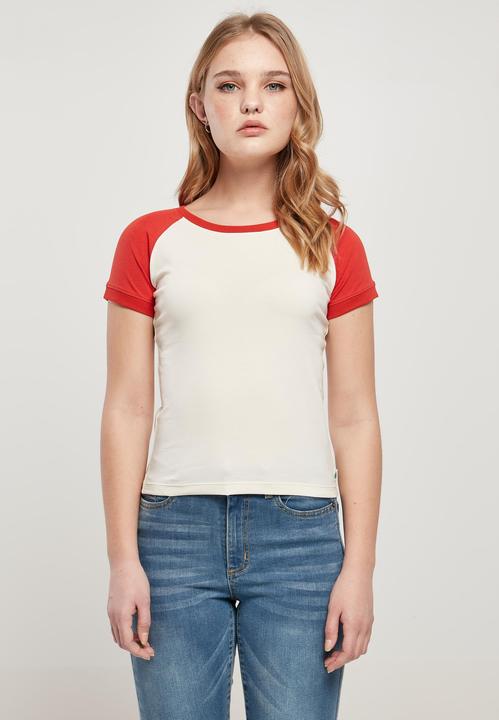 Produktbild Urban Classics Ladies Organic Stretch Short Retro Baseball Tee (S)