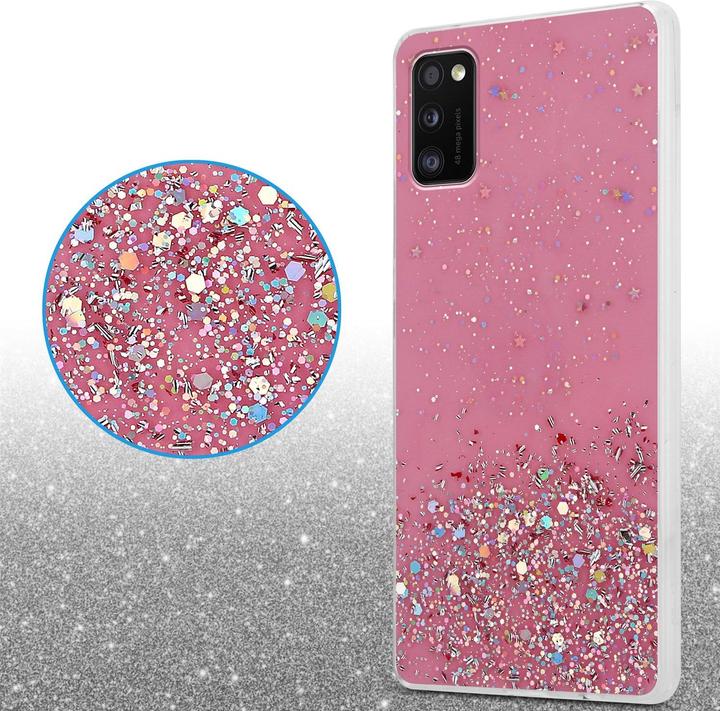Actual product image Cadorabo TPU cover sparkling glitter (Samsung Galaxy A41)