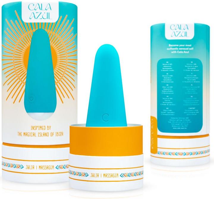 Actual product image Cala Azul Julia Mini Vibrator - Azul