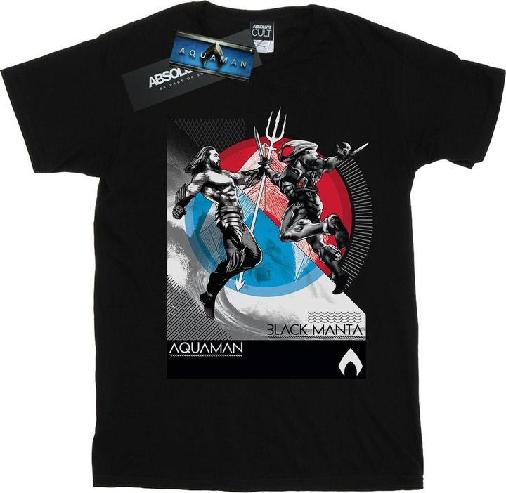 Immagine prodotto Aquaman Vs Black Manta Maglietta Ragazzi (152, 158)