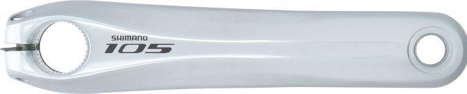Actual product image Shimano Crank arm left 165 mm FC-5800 silver (165 mm)