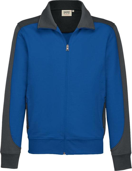 Image du produit Hakro Veste sweat Contrast Perf bleu royal/anthracite Gr.5XL (5XL)