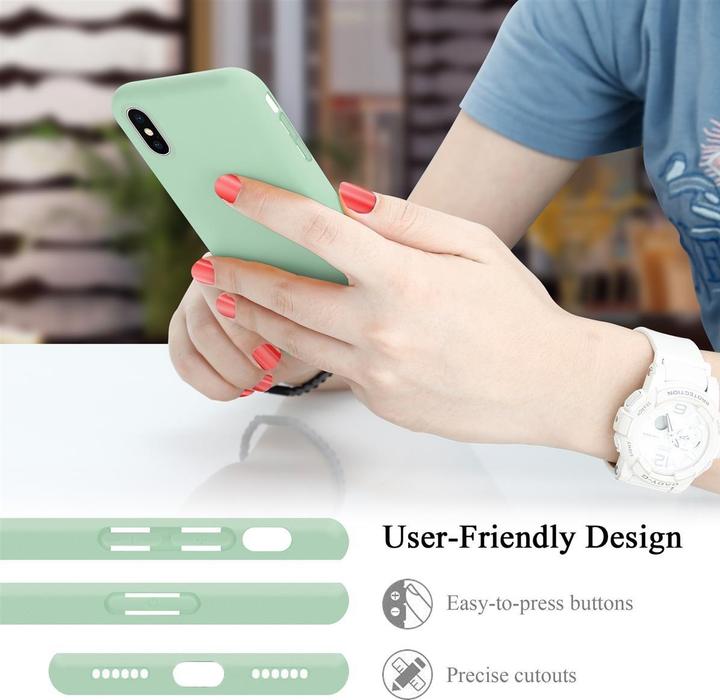 Immagine prodotto Cadorabo Copertura della cassa del silicone liquido TPU (Apple iPhone X, Apple iPhone XS)