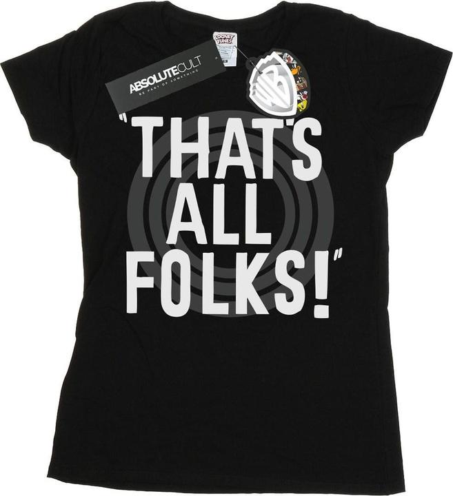 Produktbild Looney Tunes That's All Folks Text TShirt (M)