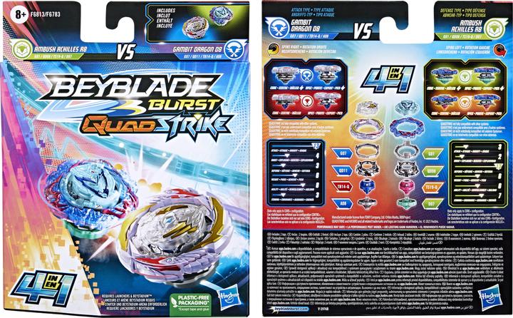 Actual product image Hasbro Gambit Dragon vs. Ambush Achi (Multilingual)