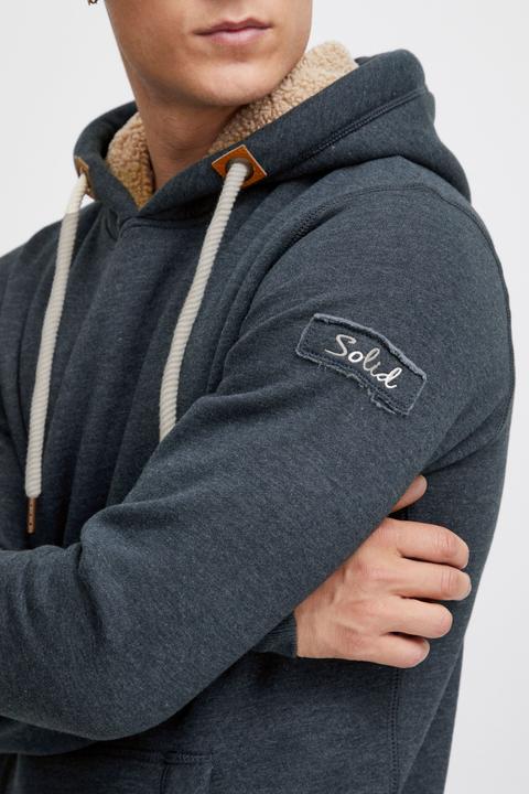 Image du produit Solid TripHood Pile Sweat À Capuche Avec Peau De Mouton Pull Hoodie Pour Homme (M)