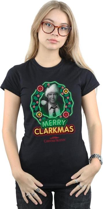 Image du produit National Lampoon´s Vacation T-shirt en coton Clarkmas Greyscale Femmes/Dames (L)