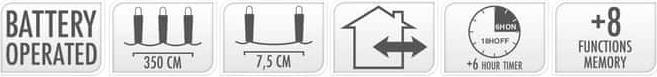 Produktbild H & S Collection 48er LED-Lichterkette - ca. 3,50 m - warmweiss (3.60 m)