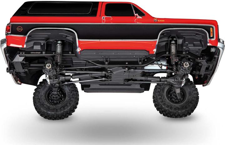 Immagine prodotto Traxxas TRX-4 79 Chevy Blazer rosso/nero 1/10 Crawler RTR spazzolato, senza clip, senza batteria e (RTR pronto all'uso)