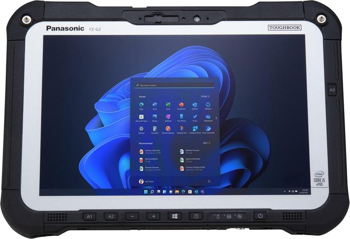 Panasonic Tablet Toughbook G2 mk2 (FZ-G2) 4G/LTE 512 GB Schwarz/Weiss (4G, 10.10", 512 GB, Schwarz, Weiss)