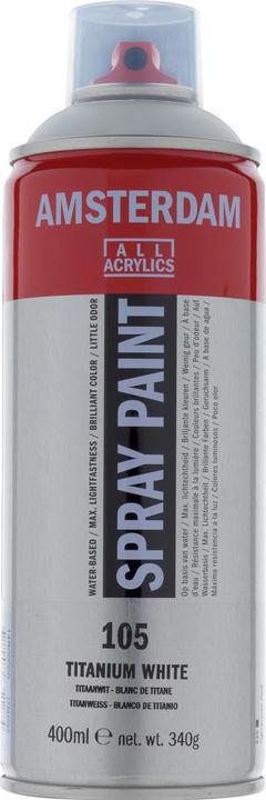 Actual product image Amsterdam Spray paint (Titanium white, 400 ml)