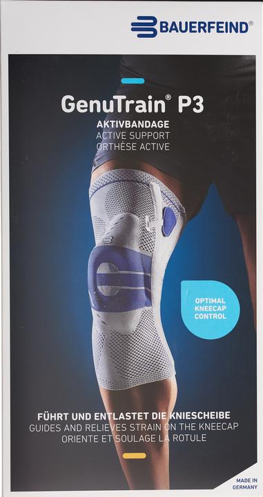 Actual product image GenuTrain P3 active bandage size 1 left titanium (1)