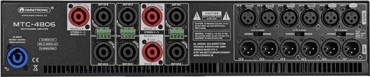 Produktbild Omnitronic MTC-4806 6-Kanal Endstufe