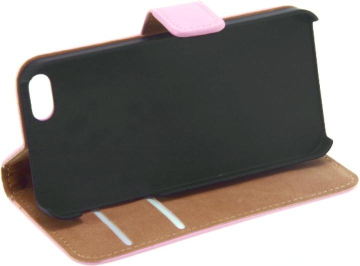 Produktbild NoName Slim Leder Book Case for iPhone 6 Plus - pink 4250710556335 (Apple iPhone 6 Plus)
