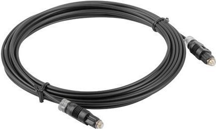 Lanberg CA-TOSL-10CC-0010-BK Fiber optic cable TOSLINK (1 m, TOSLINK)