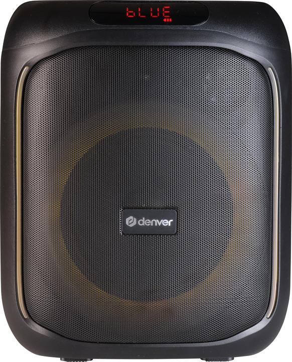 Actual product image Denver BPS-165 BT Party Speaker black (Rechargeable battery operated)