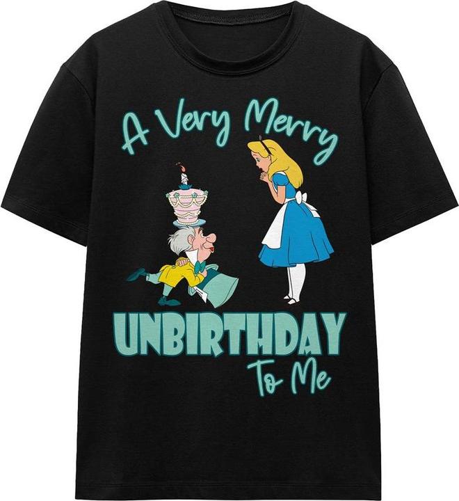 Immagine prodotto Alice In Wonderland Very Merry Unbirthday To Me Maglietta Adulto Unisex (XL)