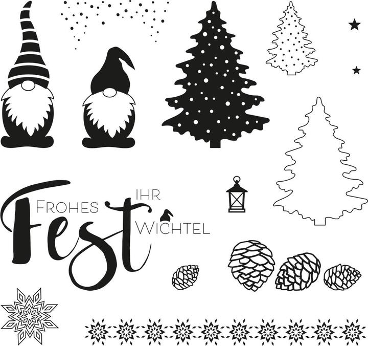 Image du produit Rayher Clear Stamps "Noël des lutins".