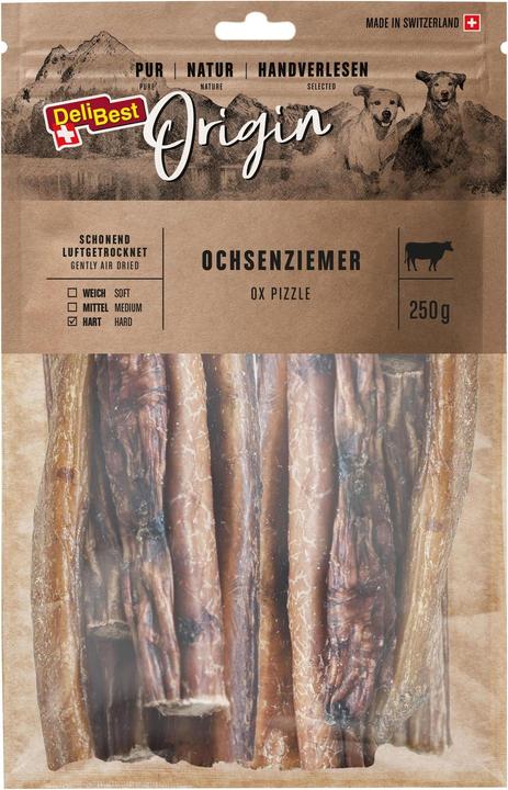 Actual product image DeliBest Chew Origin ox pizzle 15 cm, 250 g, Swiss meat (1 pcs., 280 g)