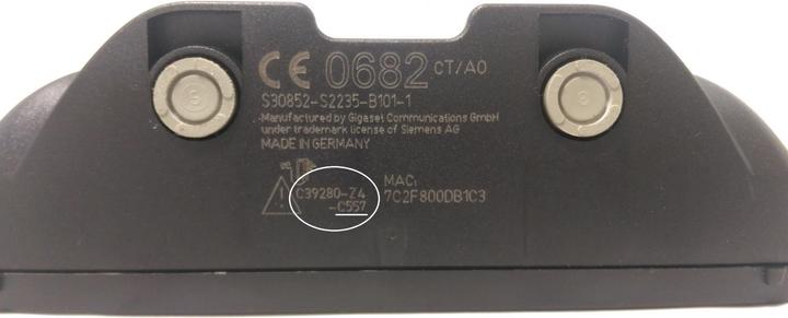 Actual product image Gigaset PRO power supply N510 IP, E630A, SL910, SL910A, S850, SL450A, C430A, C470