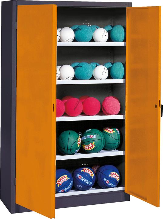 Immagine prodotto C+P Armadio a sfera (HxLxP: 195x150x50 cm, con porte a battente in lamiera piena, tipo 3)