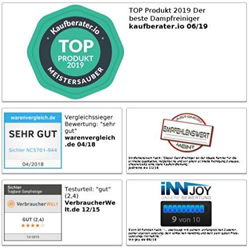 Produktbild Sichler Tragbarer Dampfreiniger mit grossem Zubehör-Pack (3.20 Bar, 1000 W)