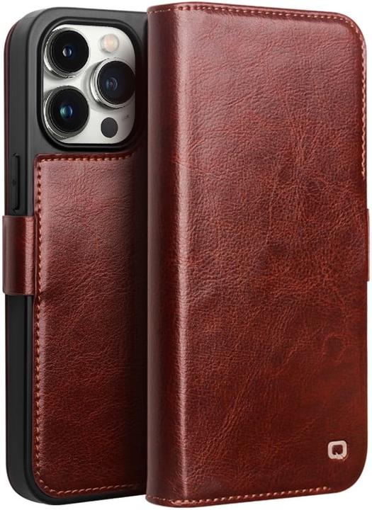Immagine prodotto QiAlino Fourre Flip in pelle véritable con fermaglio magnetico foncé (Apple iPhone 14 Pro Max)