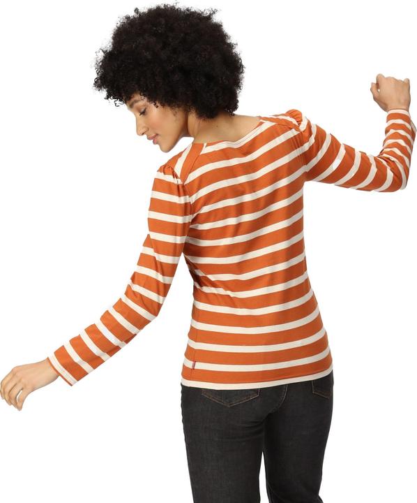 Actual product image Regatta Womens/Ladies Federica Stripe Long-Sleeved T-Shirt (42 D)