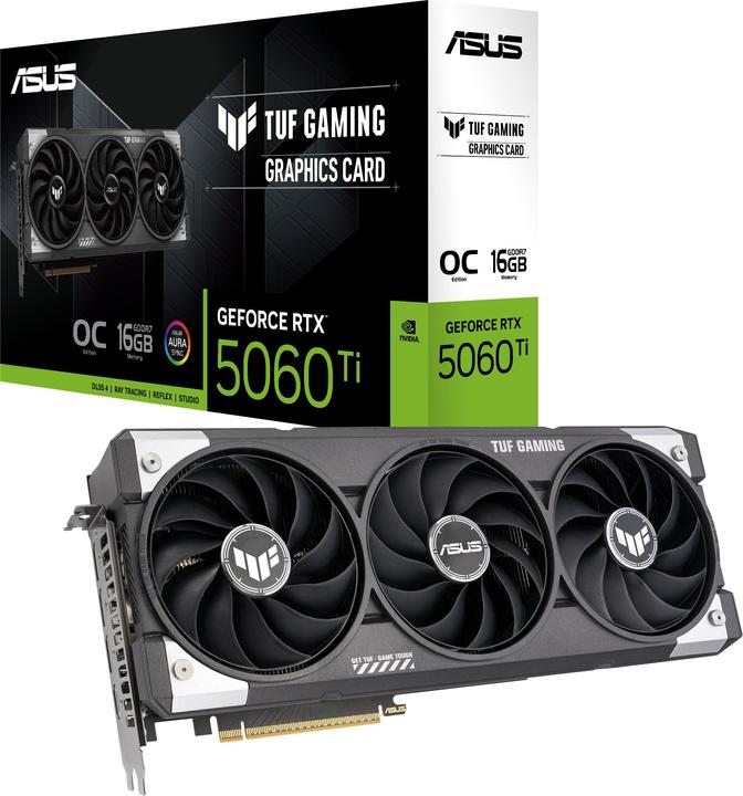 Actual product image ASUS TUF Gaming GeForce RTX 5060 Ti OC (16 GB)