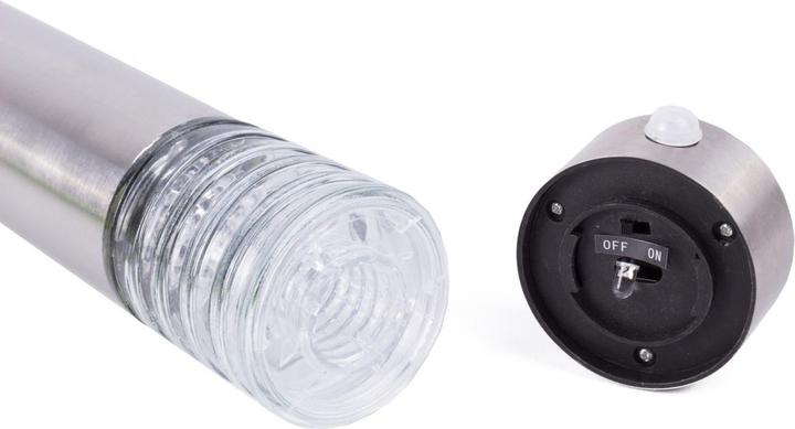 Actual product image Benson Garden Set of 2 stainless steel solar garden lamps with motion sensor