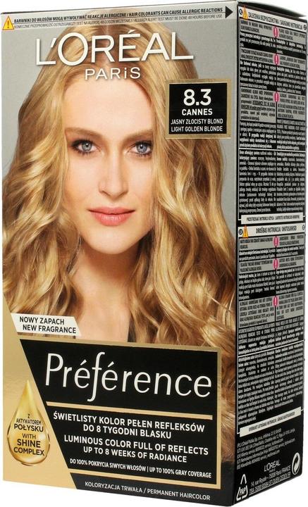 L'Oréal Paris L'Oreal Recital Preference Hair Dye X 8.3 Cannes (X 8.3 Cannes)