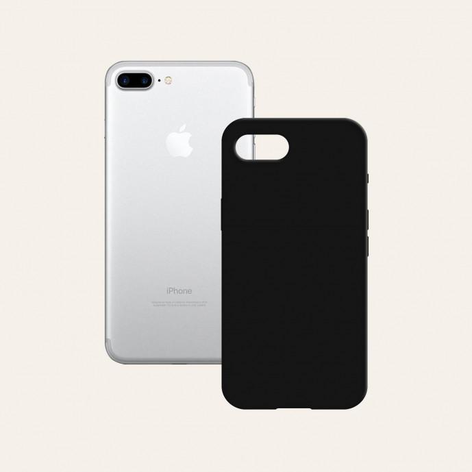 Immagine prodotto KSIX custodia in silicone morbido per iphone 7 plus, 8 plus nero (Apple iPhone 7 Plus)